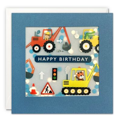 Animals in Diggers Paper Shakies Card