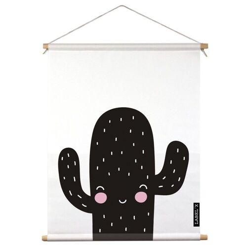 Textielposter kids cactus