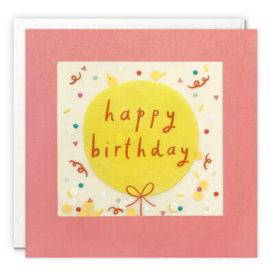 Birthday Balloon Paper Shakies Card