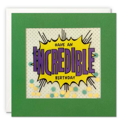 Incredible Birthday Kapow Paper Shakies Card