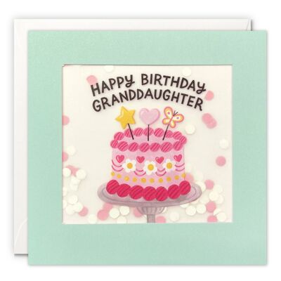 Granddaughter Cake Paper Shakies Card
