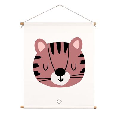Poster in tessuto per bambini tigre