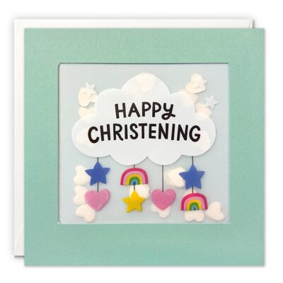Christening Cloud Paper Shakies Card