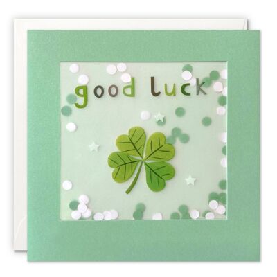 Goodluck Clover Paper Shakies Card