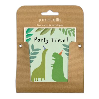 Dinosaurs Party Invitation pk of 5 cards