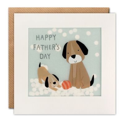 Father's Day Dogs Paper Shakies Card