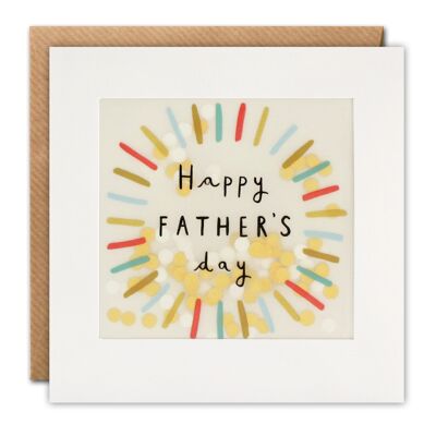 Father's Day Colourful Circle Paper Shakies Card