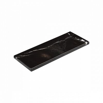 Marble tray rectangle S black marble 10x25cm