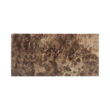 Plateau en marbre rectangle L marbre marron 40x20cm 2