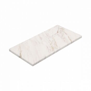 Plateau en marbre rectangle M marbre blanc 15x30cm 1