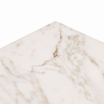 Plateau en marbre rectangle M marbre blanc 15x30cm 2
