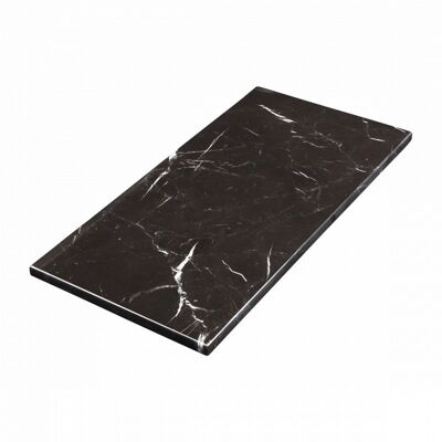 Marble tray rectangle L black marble 40x20cm