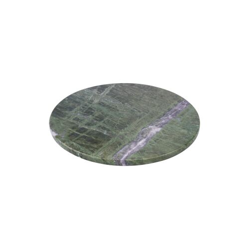 Marmer dienblad rond  Ø30cm groen