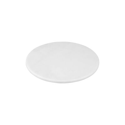 Marble tray round Ø30cm white