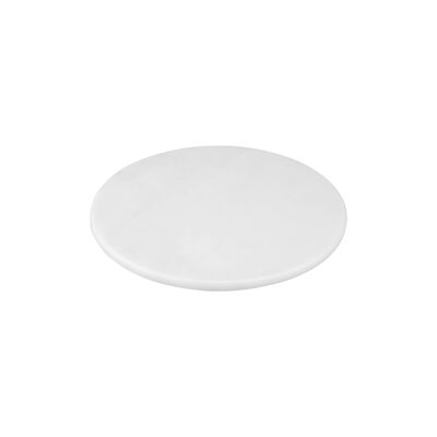 Plateau en marbre rond Ø30cm blanc