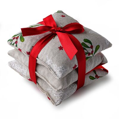 CHRISTMAS BAGS SCENTED WITH GINGER AND BERGAMOT - TRIS SQUARE FORMAT