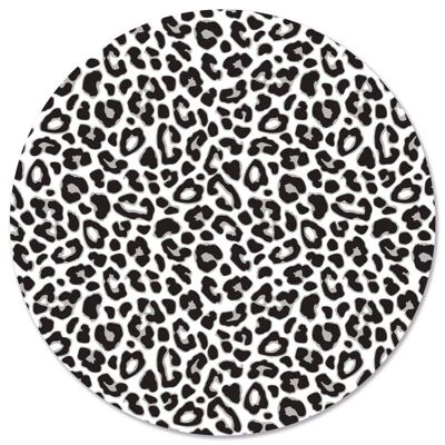 Muurcirkel leopard - Ø 40 cm - Forex