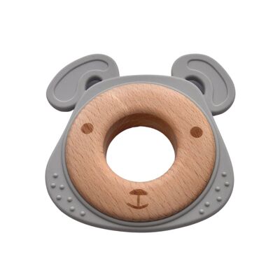 Silicon and Wood Teething Ring