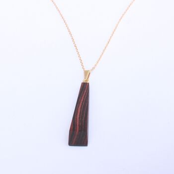 Collier en bois de violette 1