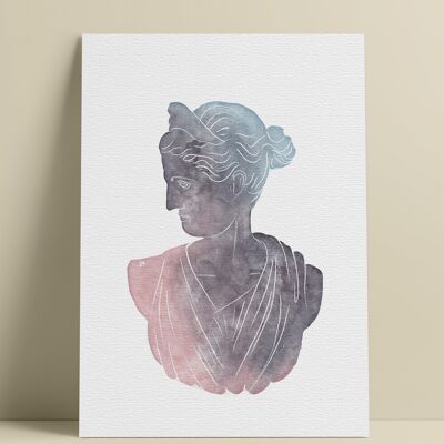 Affiche illustrée "Artemis"