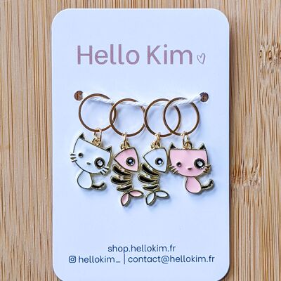 Entrechats #2 - Stitch marker rings