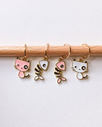 Entrechats #2 - Stitch marker rings 2