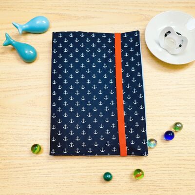 HEALTH BOOK COVER - COATED - NAVY