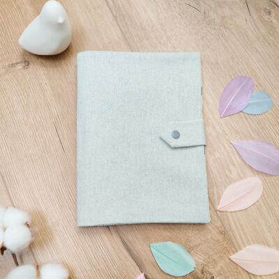 HEALTH BOOK COVER - COATED - MINT LUREX