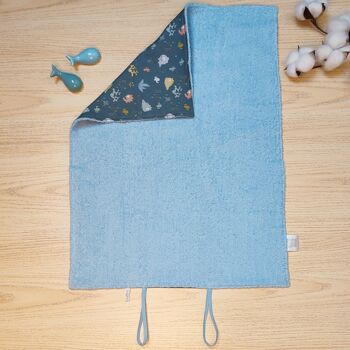 TAPIS A LANGER DE VOYAGE BLEU 4