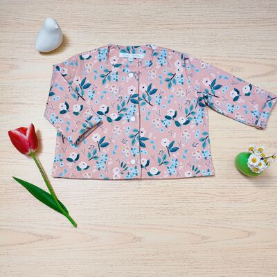 FLORAL SWEATSHIRT JACKET