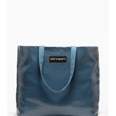 Très grand sac en tissu bleu - True Blue