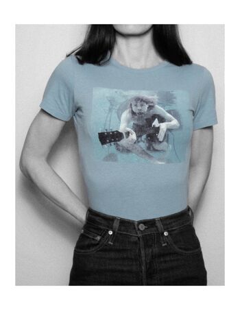 T-shirt coupe slim pour femme - Come Blue © Kurt Cobain 2