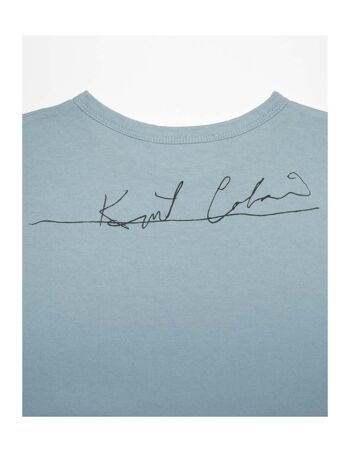 T-shirt coupe slim pour femme - Come Blue © Kurt Cobain 4