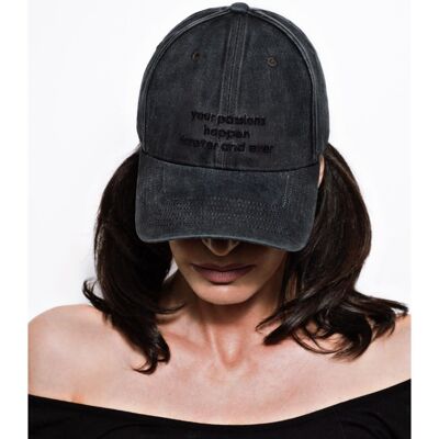 Denim Baseball Cap - Distressed Gray - Unisex