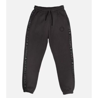 Pantalon de jogging unisexe "Dark Crystal" noir délavé