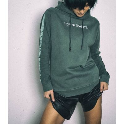 Grünes Kapuzen-Sweatshirt - Unisex