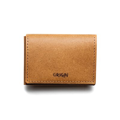 1-Fold Card Holder - Recycled Leather