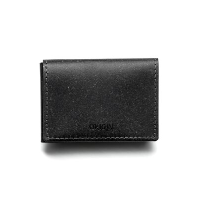 1-Fold Card Holder - Recycled Leather