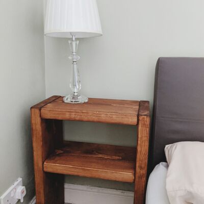 Bedside table - White washed effect