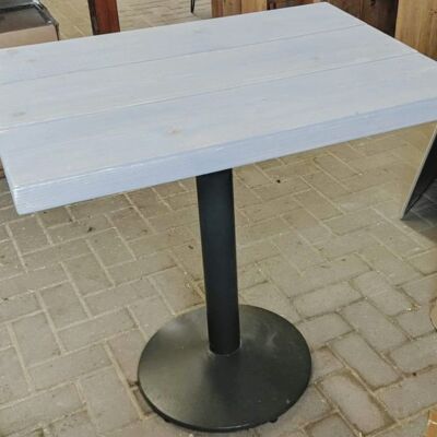 2-person bar table - Grey washed effect