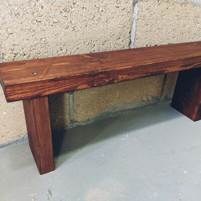 Short kids bench - Medium Oak stain
