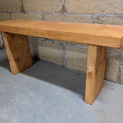 Adults hallway bench - Medium Oak stain