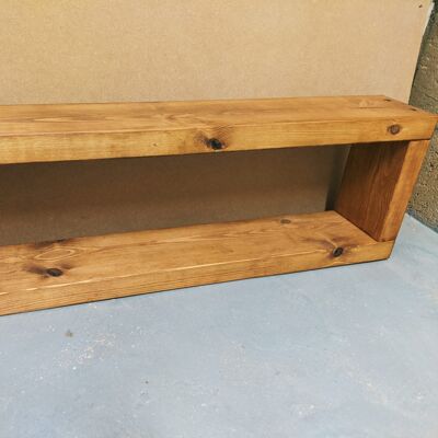 Large box shelf - High quality Dark Oak stain