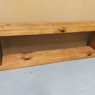Large box shelf - Diy Medium Oak stain