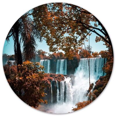 Wall circle waterfall - Ø 40 cm - Dibond - Recommended