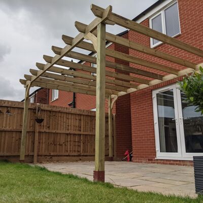 1.8m x 3m Pergola - Bolted to decking Install for me
