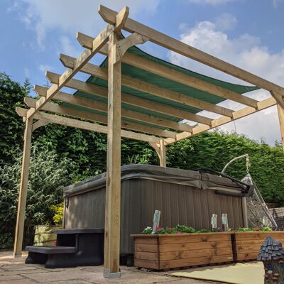 3.15m x 3.5m Pergola - Bolted to decking Install myself