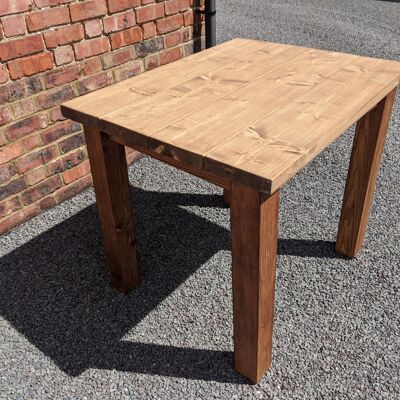 4-person dining table - Dark Oak stain