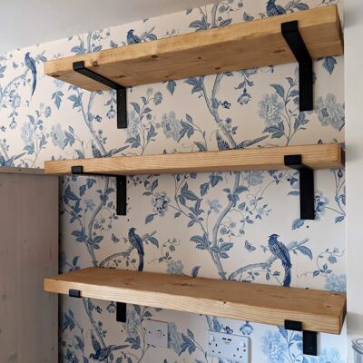 Wall shelves - Flat packed Light Oak stain