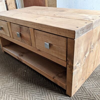 Family coffee table - Light Oak stain